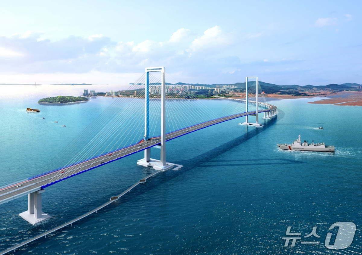 본문 이미지 - '제3연륙교' 조감도 (인천경제자유구역청 제공.재판매 및 DB금지)