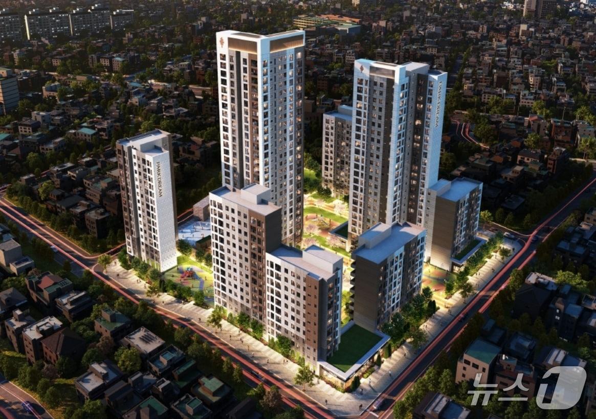 본문 이미지 - 서울 면목본동 3구역 조감도.(HS화성 제공, 재판매 및 DB 금지)