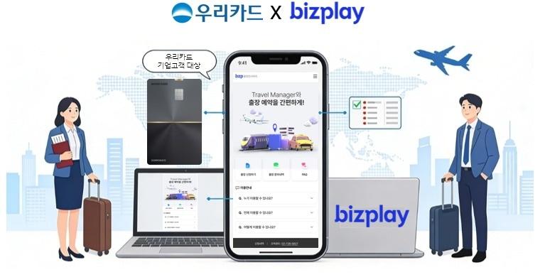 본문 이미지 - 우리카드는 '비즈플레이(bzp) 출장 컨시어지 서비스'를 출시했다고 밝혔다.(우리카드 제공)