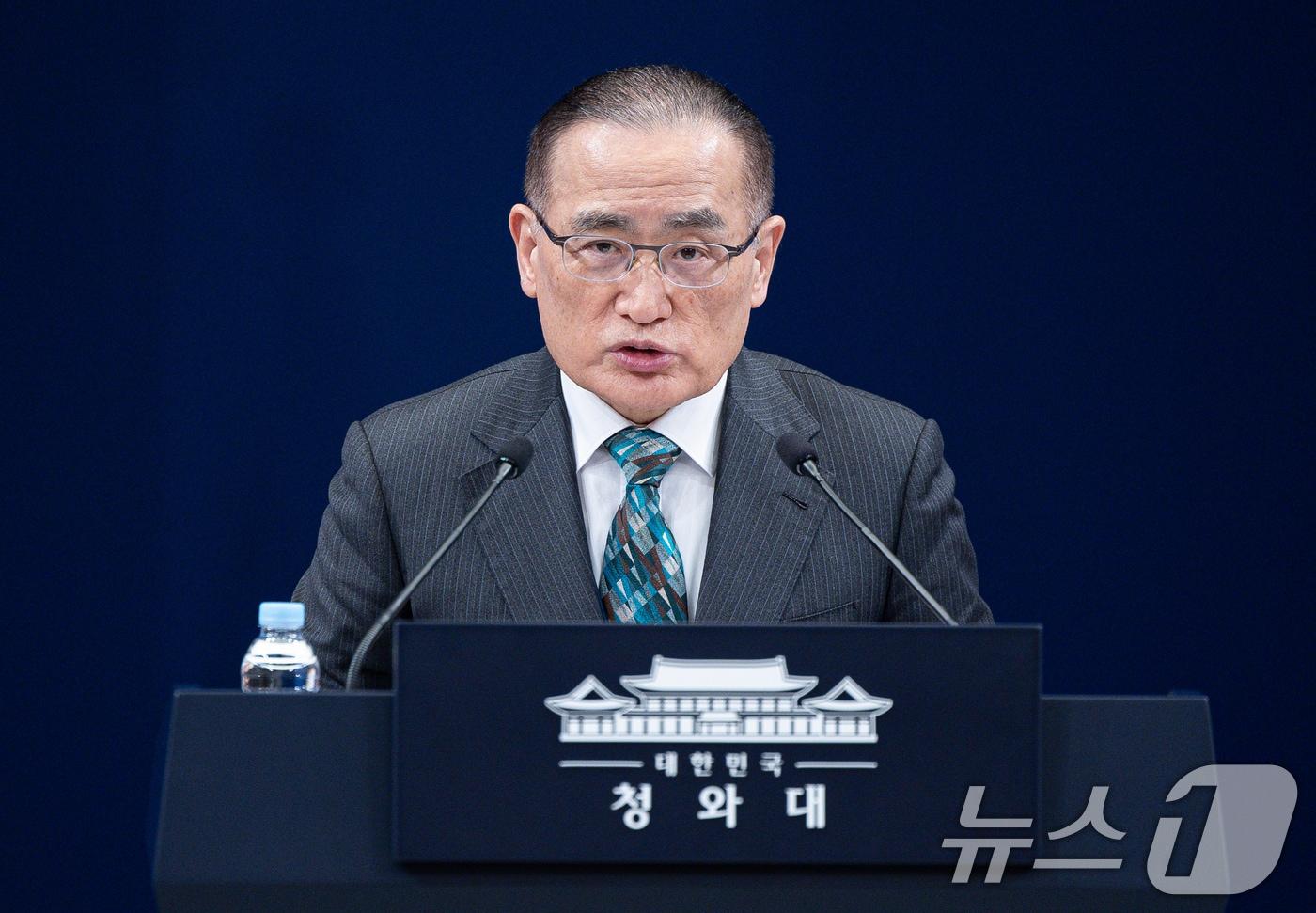 위성락 국가안보실장이 24일 청와대 춘추관에서 미국·캐나다·일본 방문 관련 브리핑을 하고 있다. 2025.12.24/뉴스1 ⓒ News1 이재명 기자