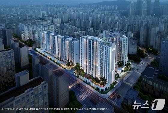 본문 이미지 -  역삼센트럴자이 조감도 (GS건설 제공) 뉴스1 ⓒ News1