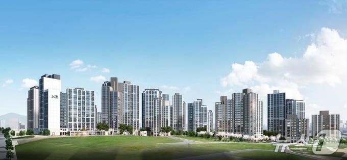 본문 이미지 -  북서울자이폴라리스 조감도 (GS건설 제공) 