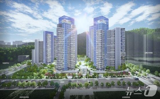 본문 이미지 -  일원동 가람 아파트 예상 조감도 (서울시 제공)  뉴스1 ⓒ News1 