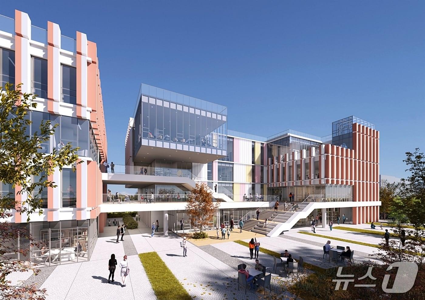 진천 복합커뮤니티센터 조감도.(진천군 제공)/뉴스1