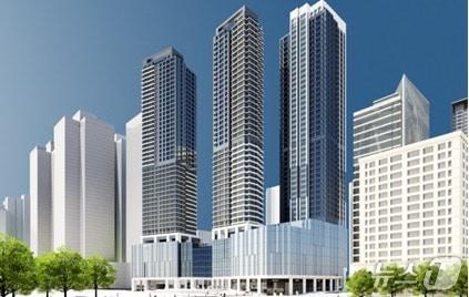 본문 이미지 -  강동구 성내동 179번지 일대 예상 조감도 (서울시 제공)