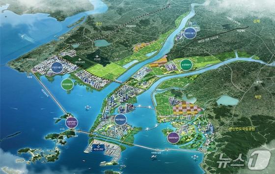 본문 이미지 -  새만금 조감도.(전북도 제공. 재판매 및 DB금지)/뉴스1 