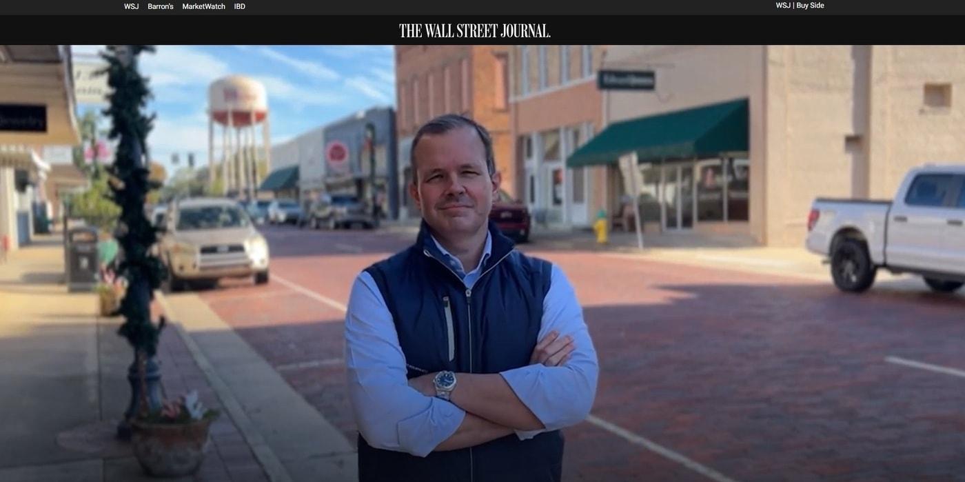 미국 루이지애나주 가족기업 파이버본드의 최고경영자(CEO) 그레이엄 워커(WSJ 웹사이트 갈무리) 