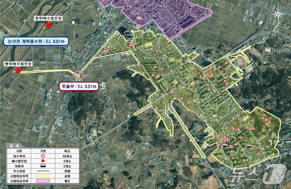 본문 이미지 - 사업계획 예상도(내동 일원)