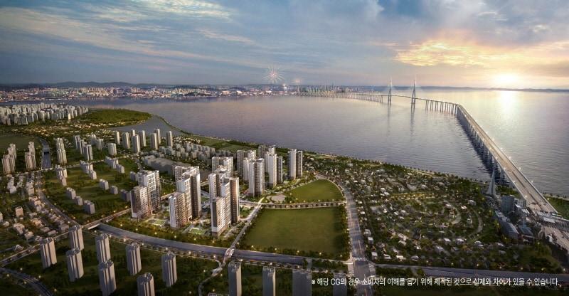 본문 이미지 - 영종신도시 신일 비아프 크레스트 단지 조감도( 신일 제공) 뉴스1 ⓒ News1 