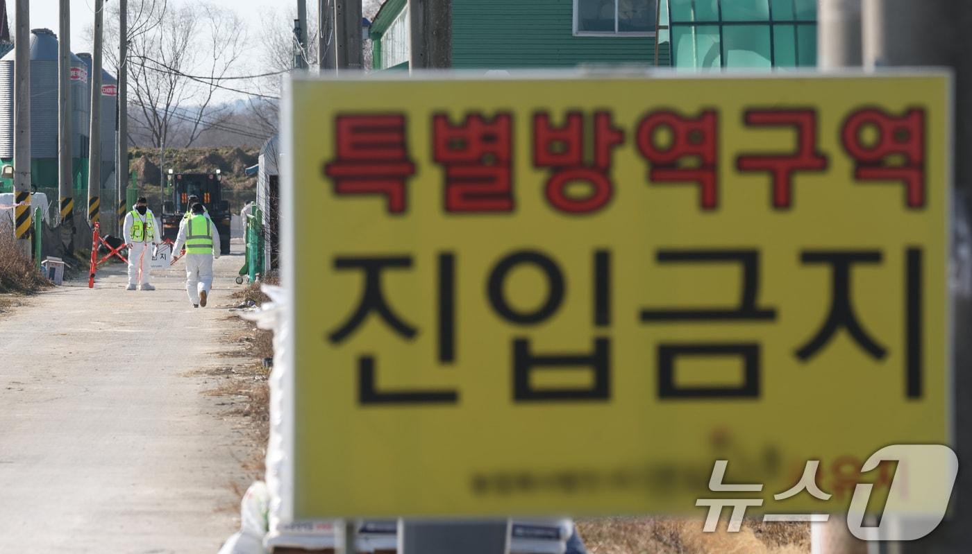 방역당국이 통제 및 방역 작업을 하고 있다.(사진은 기사 내용과 무관함) / 뉴스1