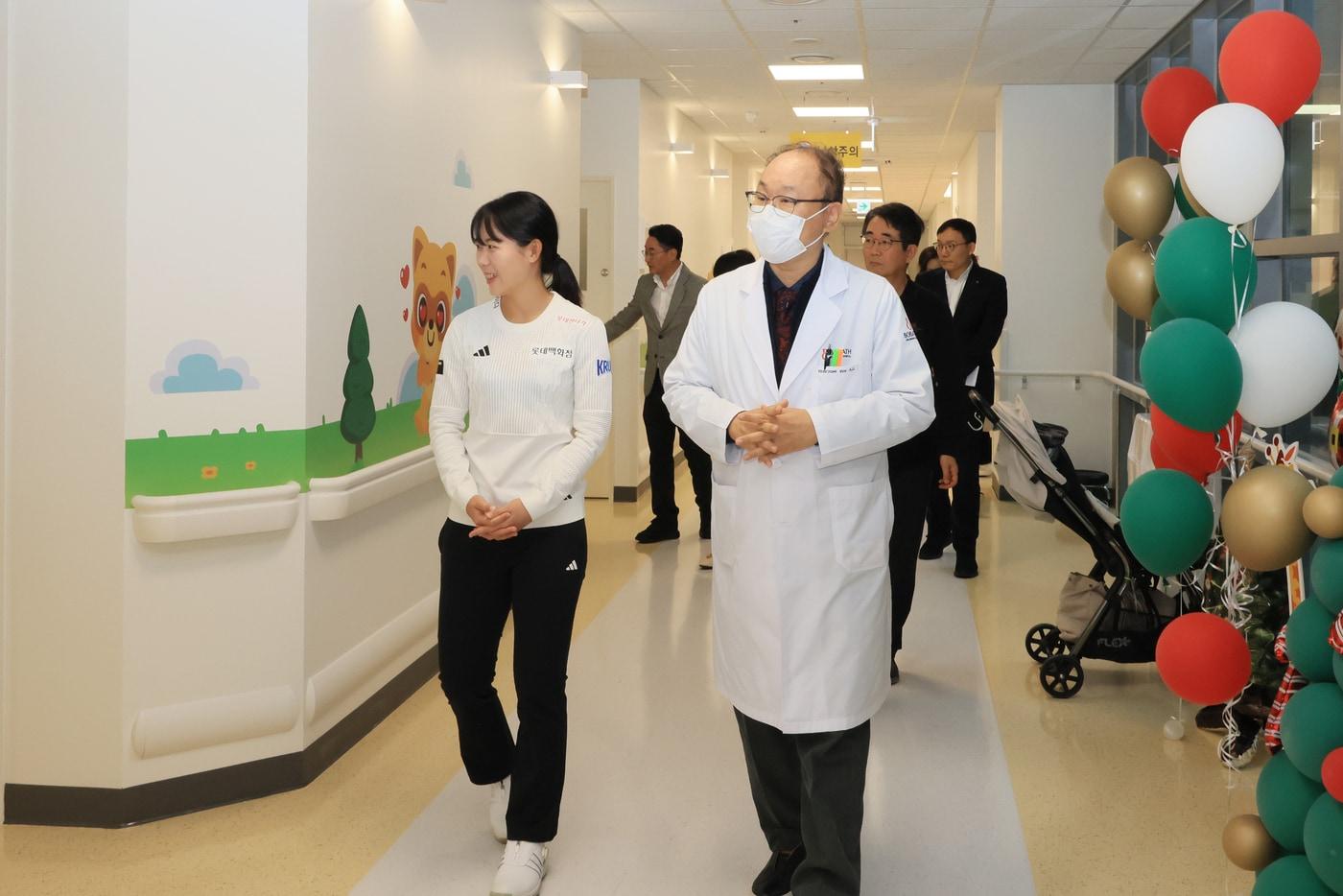 LPGA 진출을 앞둔 황유민이 2년 연속 선행을 베풀었다. (롯데의료재단 제공)