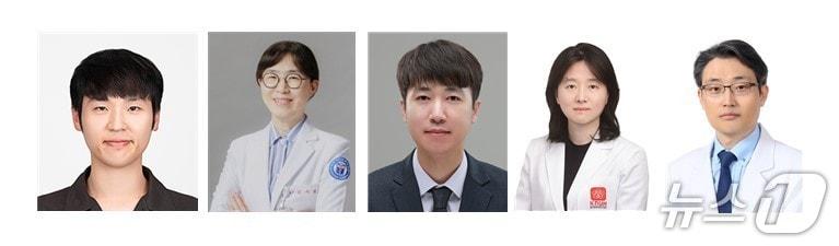 본문 이미지 - 대구의 상급종합병원 교수 등으로 구성된 연구팀이 비만 환경에서 간암 면역항암치료 저항성 유발 기전을 규명했다. 왼쪽부터 김동호 박사, 김미경 교수, 변준규 교수, 최연경 교수, 박근규 교수. (경북대병원 제공. 재판매 및 DB 금지)/뉴스1