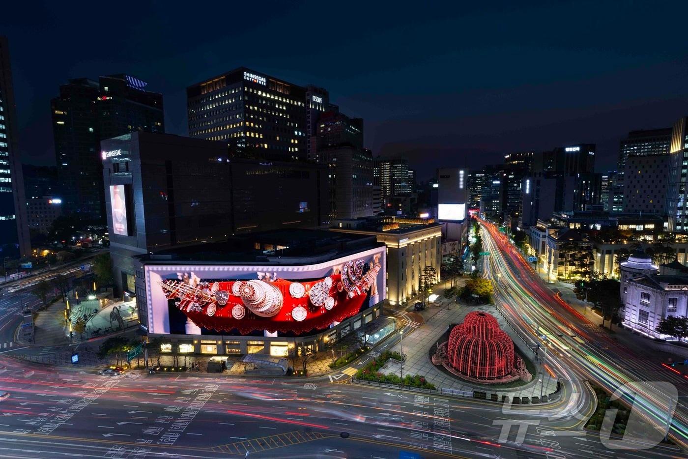  신세계스퀘어 2025 크리스마스 영상의 모습. (신세계백화점 제공. 재판매 및 DB 금지) 2025.12.28/뉴스1