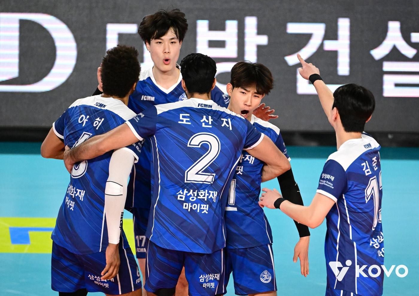 11연패에서 탈출한 삼성화재. (KOVO 제공)