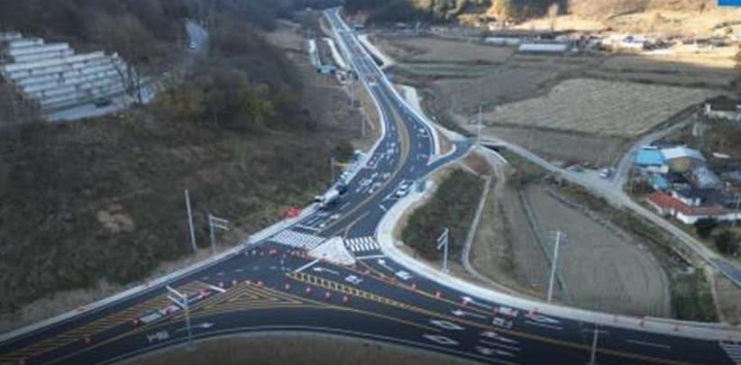 본문 이미지 - 춘천 지촌~사내 국도 사업 전경.(국토교통부 제공)뉴스1ⓒ news1