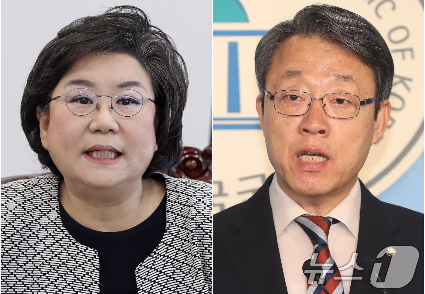 이재명 대통령은 28일 국민의힘 출신인 이혜훈 전 의원을 초대 기획예산처 장관에 지명했다고 이규연 대통령실 홍보소통수석이 브리핑을 통해 밝혔다. 이밖에 김성식 전 의원을 국민경제자문회의 부의장에 선임했다고 밝혔다. 사진은 2019년 당시 국회 정보위원장이였던 이혜훈 전 의원과 지난 2020년 3월3일 김성식 무소속 의원(오른쪽). (뉴스1 DB)2025.12.28/뉴스1 ⓒ News1 김진환 기자