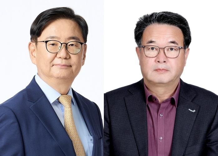 본문 이미지 - 왼쪽부터 1. 조성진 동원건설산업 대표이사 사장, 노경탁 동원팜스 대표이사 사장(동원그룹 제공)