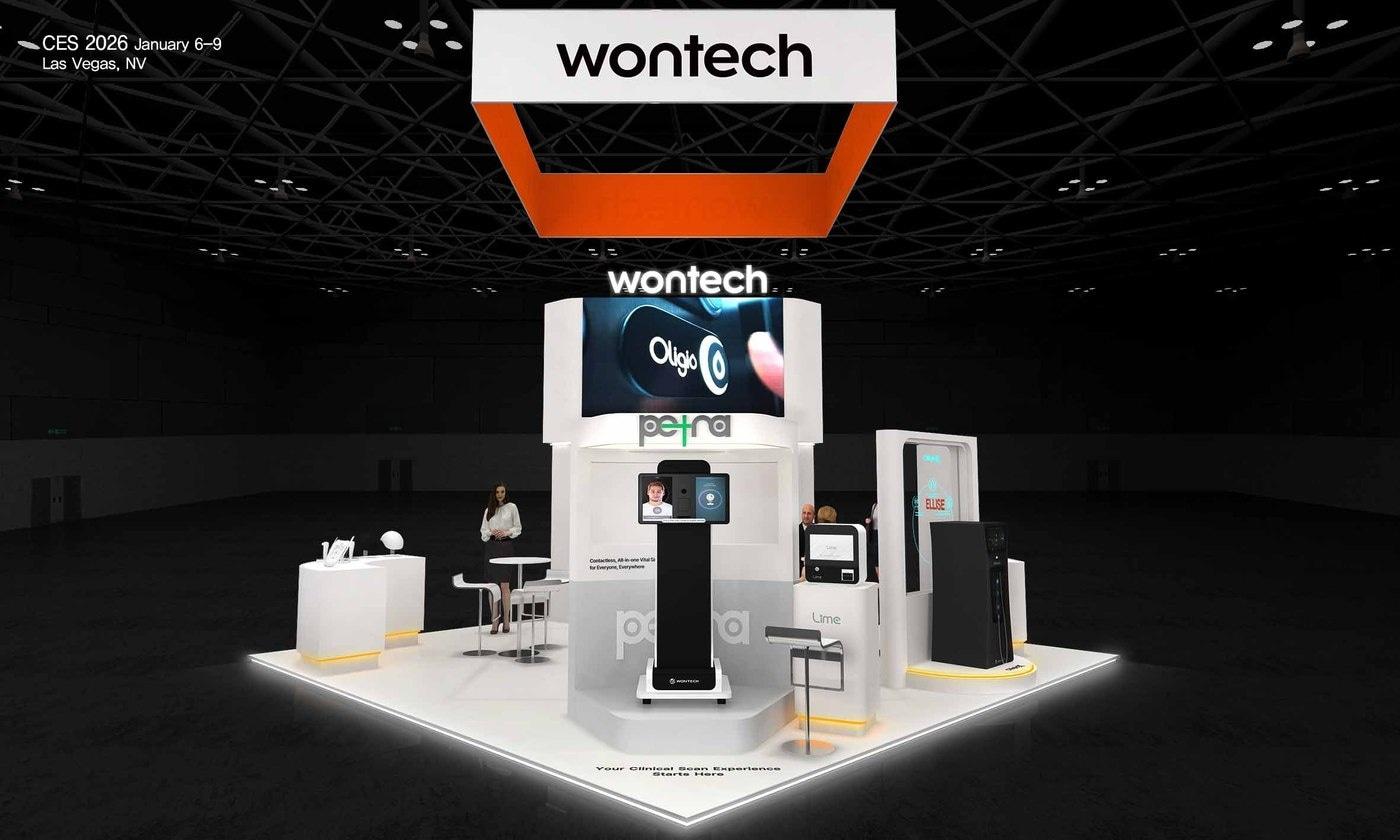  CES 2026 원텍 부스 전경. (원텍 제공)