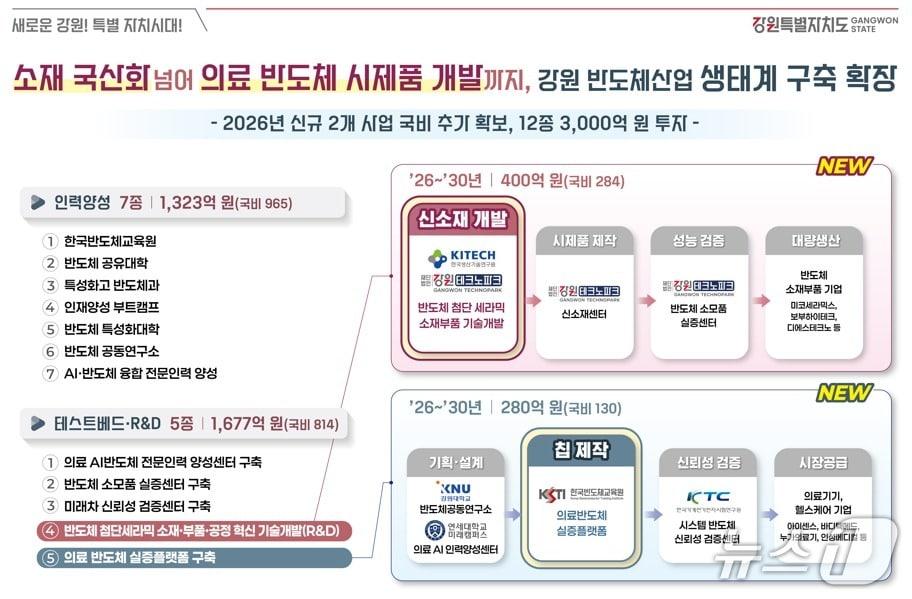 본문 이미지 - 강원특별자치도,반도체산업 생대체 확장 전략.(강원도 제공, 재판매 및 DB금지)