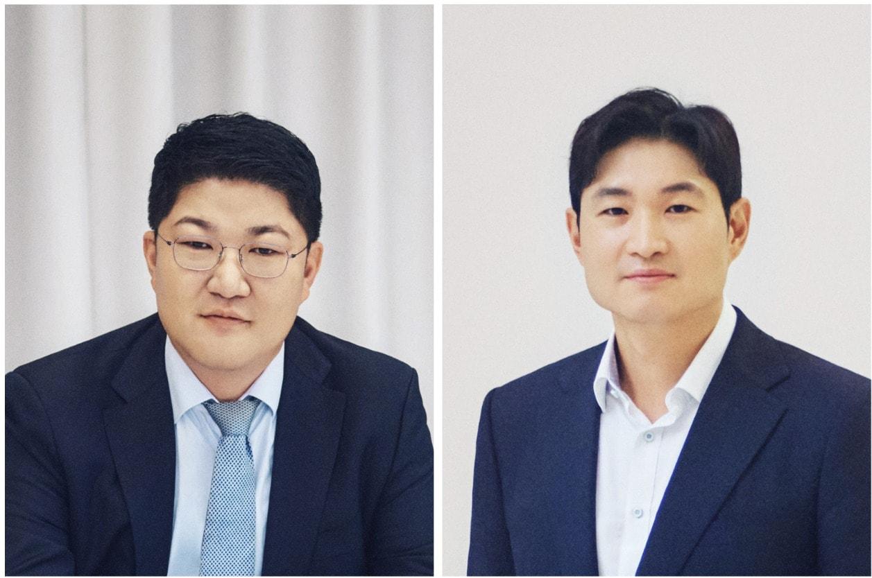 본문 이미지 - 이병만 코스맥스 부회장(왼쪽), 이병주 코스맥스비티아이 부회장.(코스맥스그룹제공)