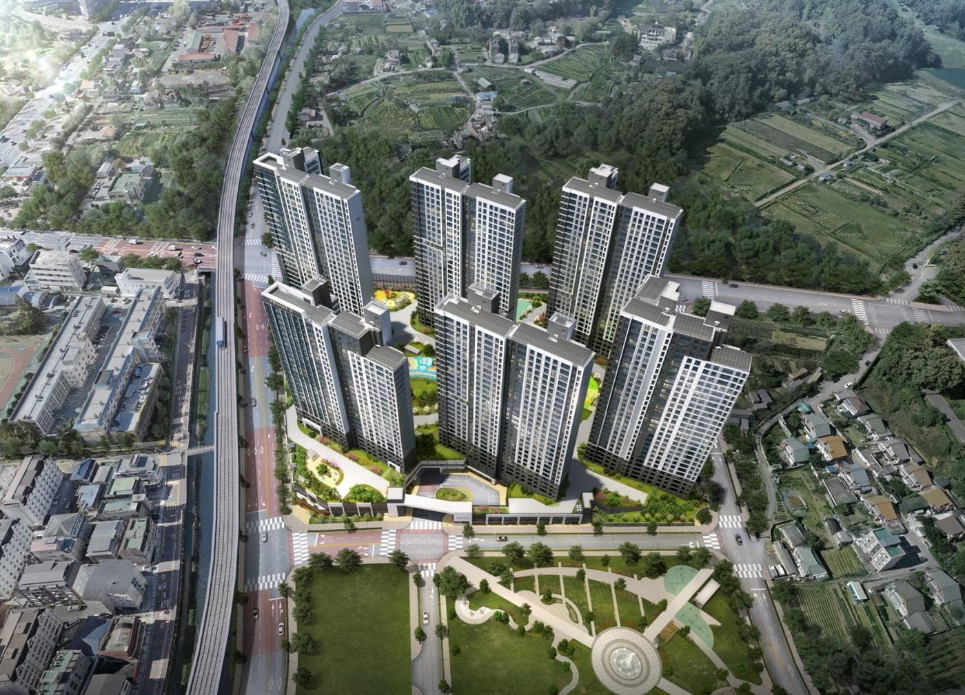 본문 이미지 - 용인 푸르지오 클루센트 조감도ⓒ news1