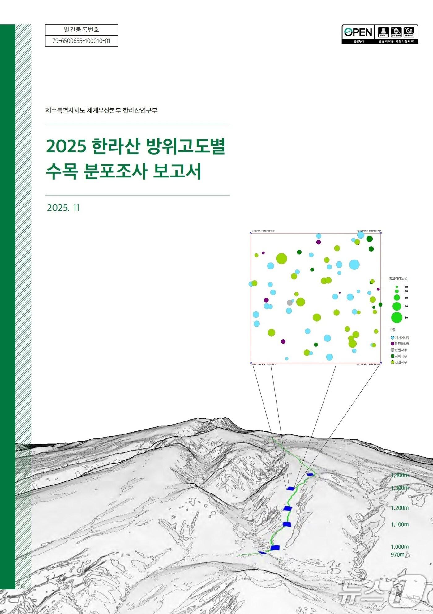 본문 이미지 -  한라산 방위·고도별 수목 분포조사 보고서(자료사진)/뉴스1