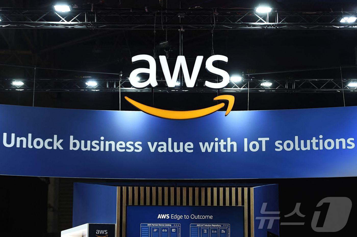 아마존웹서비스&#40;AWS&#41; 로고 SPAIN-AUDIOVISUAL-EXPO-TECHNOLOGY ⓒ AFP=뉴스1
