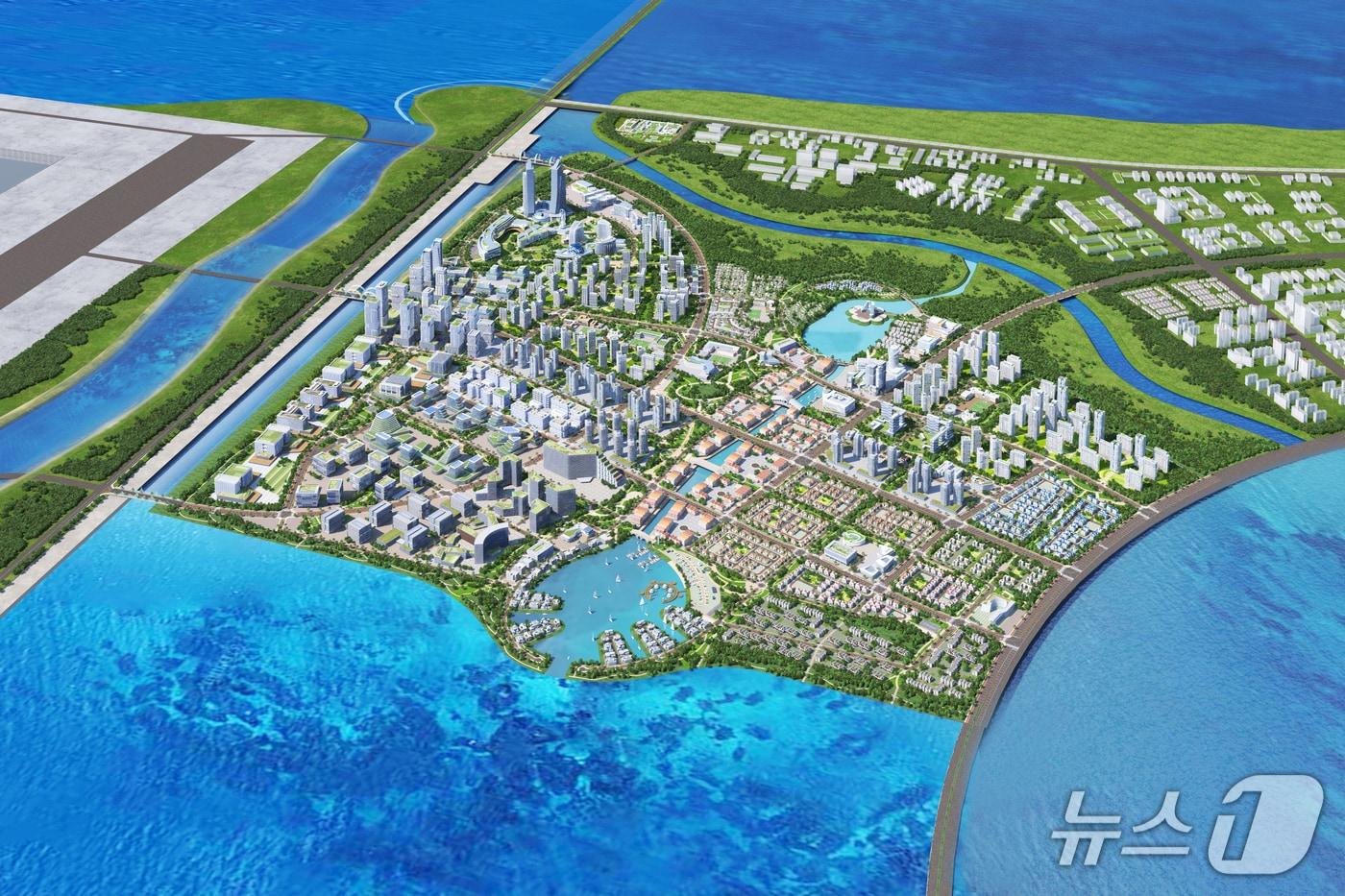 새만금 스마트 수변도시 조감도./뉴스1