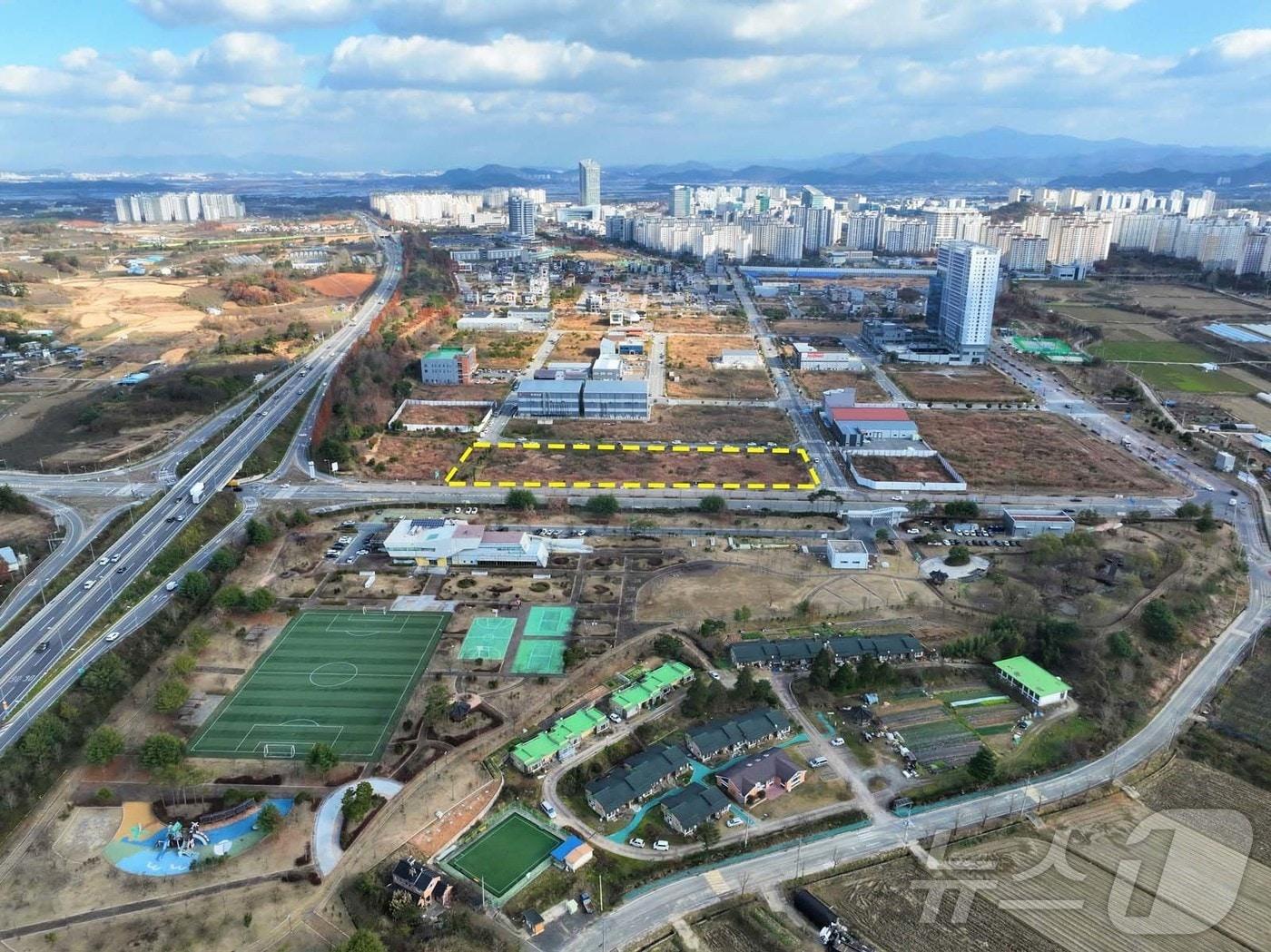 본문 이미지 - 나주 빛가람혁신도시에 들어서는 국립 나주 에너지 전문과학관 예정 부지. &#40;나주시 제공&#41;