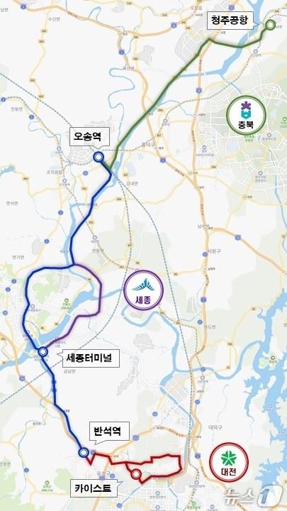 본문 이미지 - 충북~대전~세종 자율주행자동차 시범운행지구(충북도 제공. 재판매 및 DB금지)/뉴스1