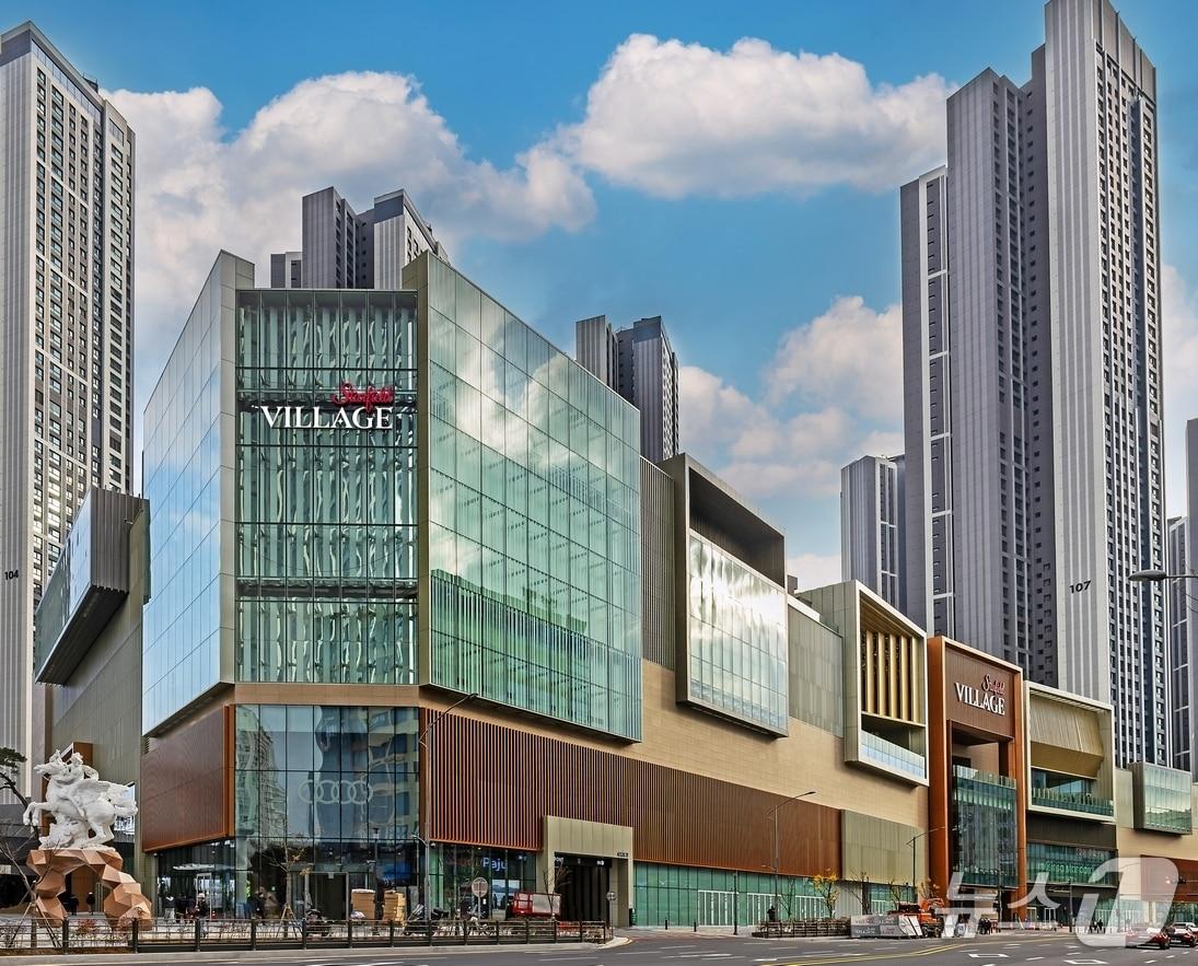 본문 이미지 - 오는 5일 정식 개장하는 경기 파주시 &#39;스타필드 빌리지 운정&#39; 전경. &#40;신세계프라퍼티 제공, 재판매 및 DB금지&#41;