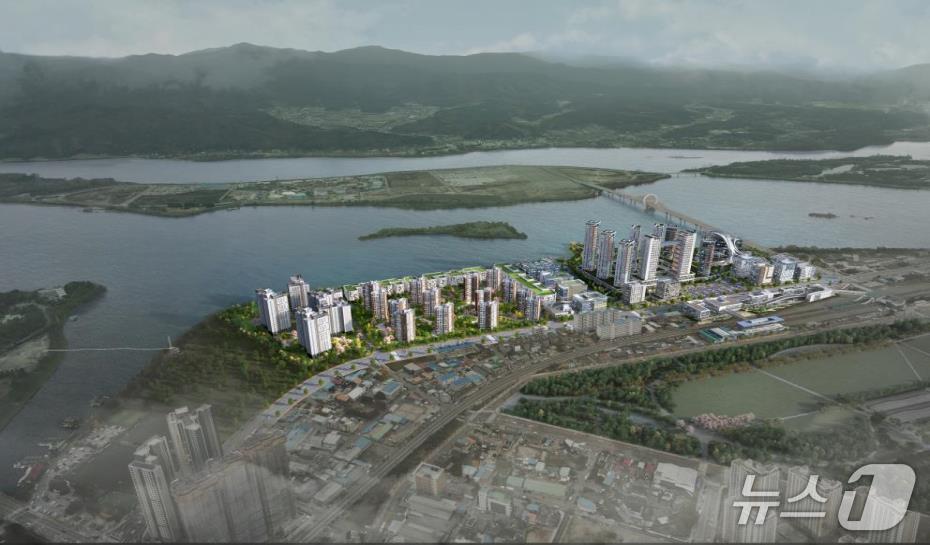 본문 이미지 - 춘천역세권 개발사업 조감도&#40;국가철도공단 제공.재판매 및 DB금지&#41;/뉴스1