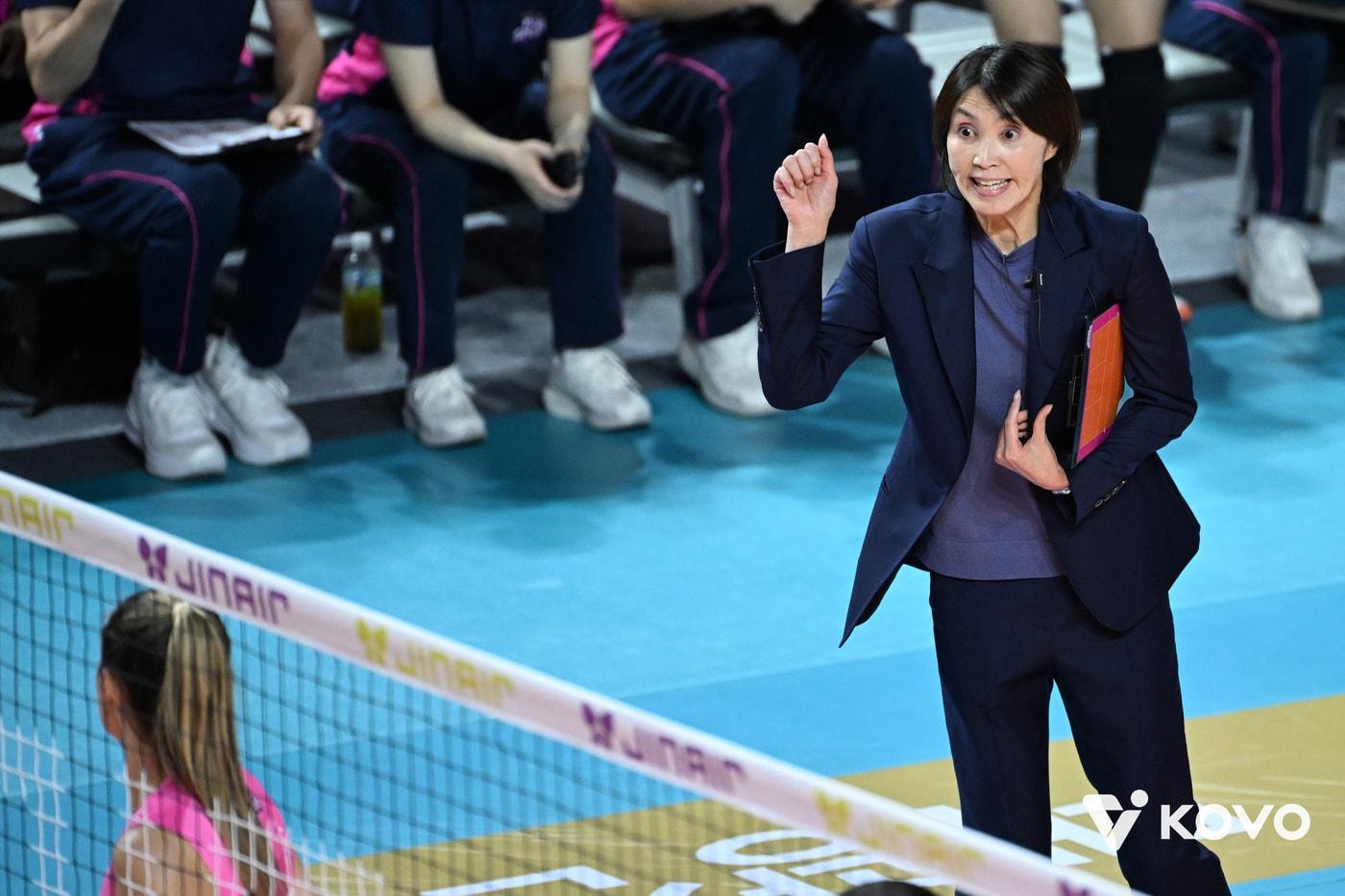 요시하라 토모코 흥국생명 감독. &#40;KOVO 제공&#41;