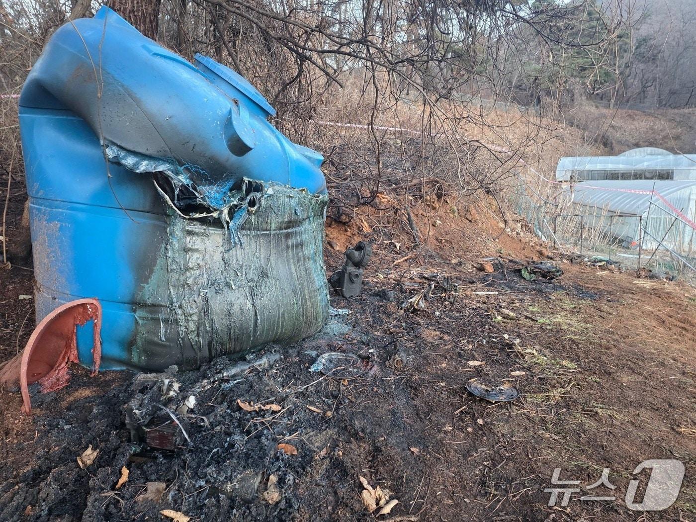 본문 이미지 - 30일 오전 5시5분쯤 대구광역시 동구 신용동 한 야산에서 불이 나 산림 당국이 진화했다.(산림청 제공.재판매 및 DB 금지)2025.12.30/뉴스1
