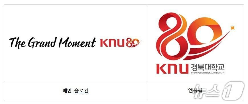 본문 이미지 - 경북대는 30일 내년 개교 80주년을 맞아 공식 기념 슬로건과 엠블럼을 공개했다. (경북대 제공. 재판매 및 DB 금지)/뉴스1