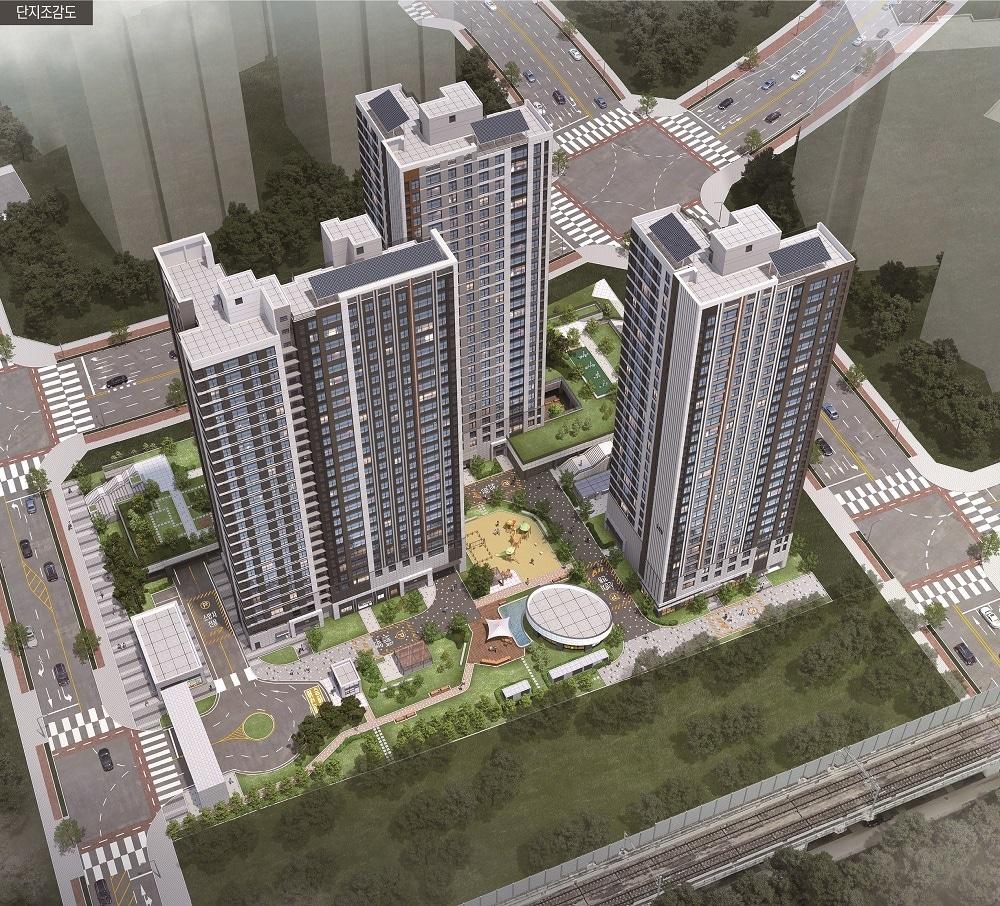 본문 이미지 - 남양주진접2 B1블록 단지조감도.(LH 제공) / 뉴스1 ⓒ News1