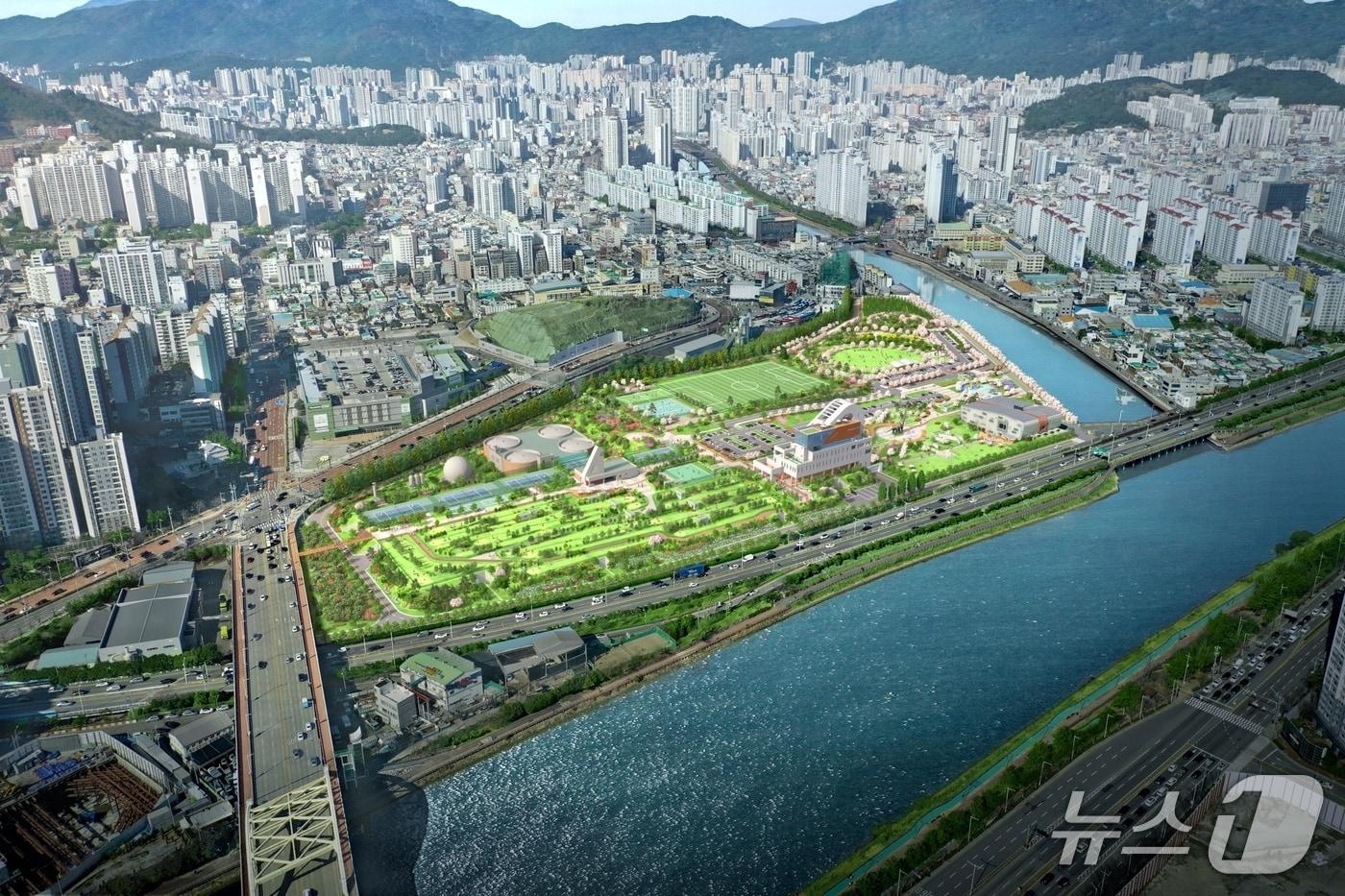 수영하수처리장 현대화사업 조감도 (한화 건설부문 제공)