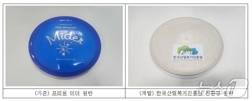 본문 이미지 - 친환경 플라잉디스크 .(국립춘천숲체원 제공, 재판매 및 DB금지)