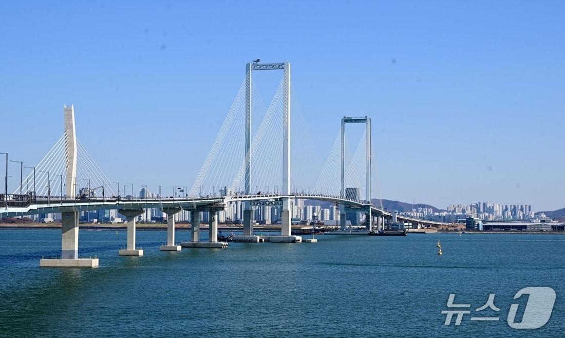 본문 이미지 - 제3연륙교 전경 / 뉴스1 ⓒ News1 유준상 기자