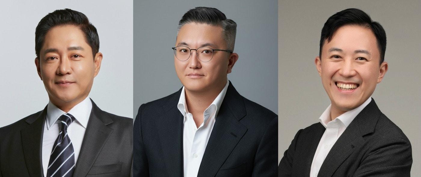 (왼쪽부터) 문영주 투썸플레이스 대표이사(CEO) 회장, 김신영 최고운영책임자(COO) 부사장, 장세현 최고재무책임자(CFO) 상무.(투썸플레이스 제공)