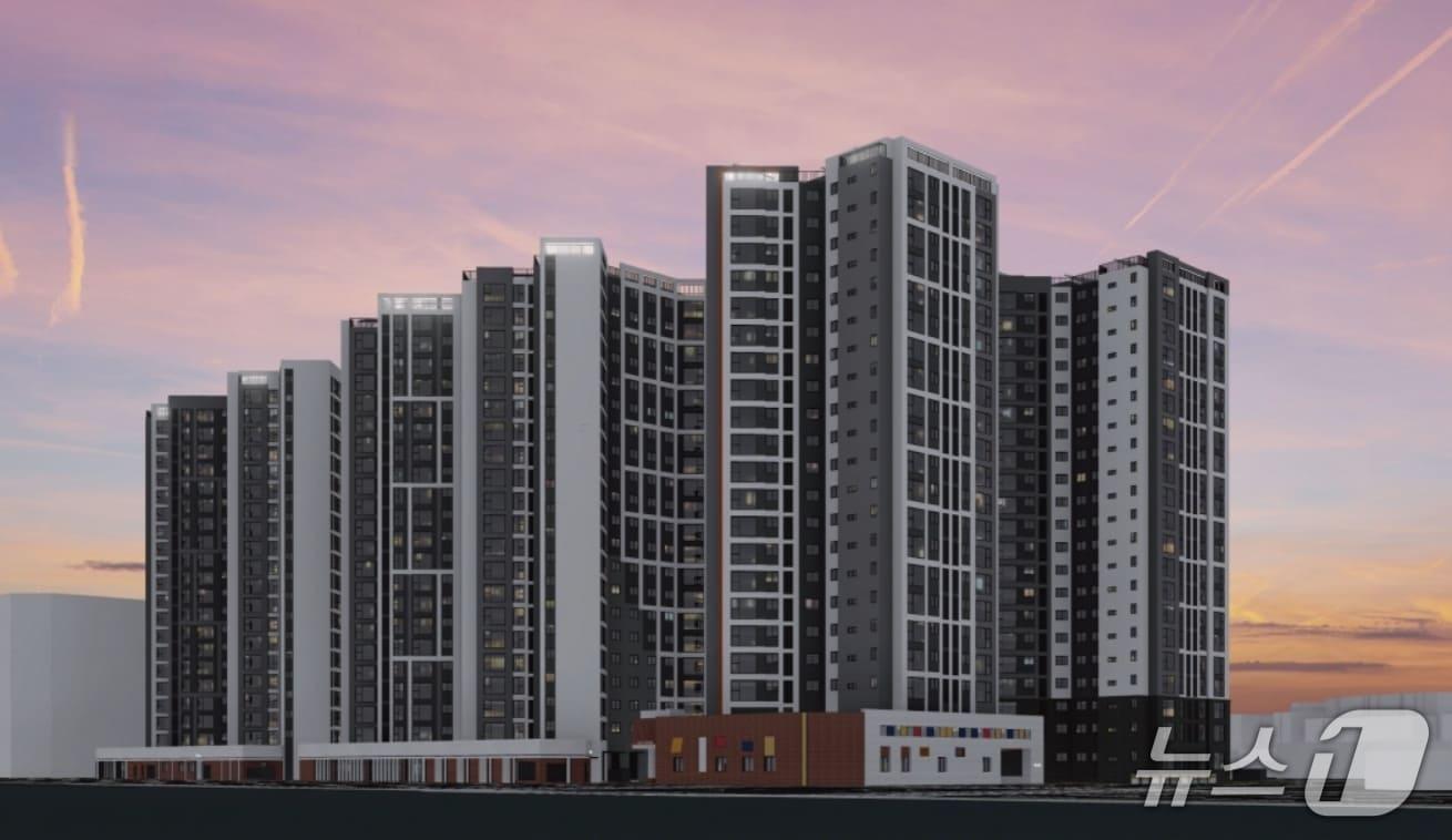 본문 이미지 - 경기 화성병점 주상복합아파트 조감도.(태왕 제공, 재판매 및 DB 금지)