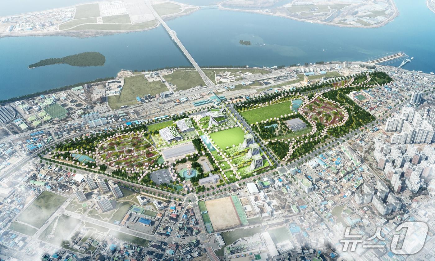 강원 춘천시캠프페이지 부지 도시재생혁신지구 조감도.(춘천시 제공, 재판매 및 DB금지)