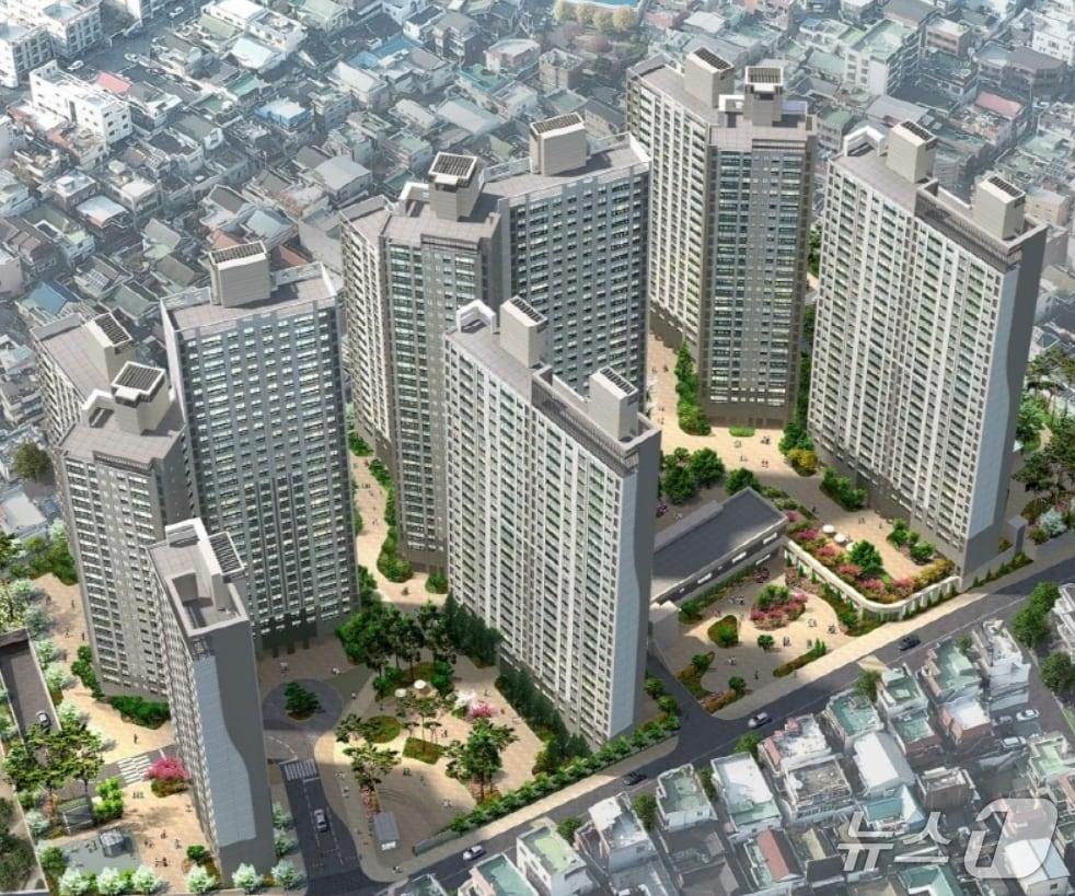 본문 이미지 - 대구 남구 대명동 공공지원 민간임대주택사업 조감도.(HS화성 제공, 재판매 및 DB 금지)