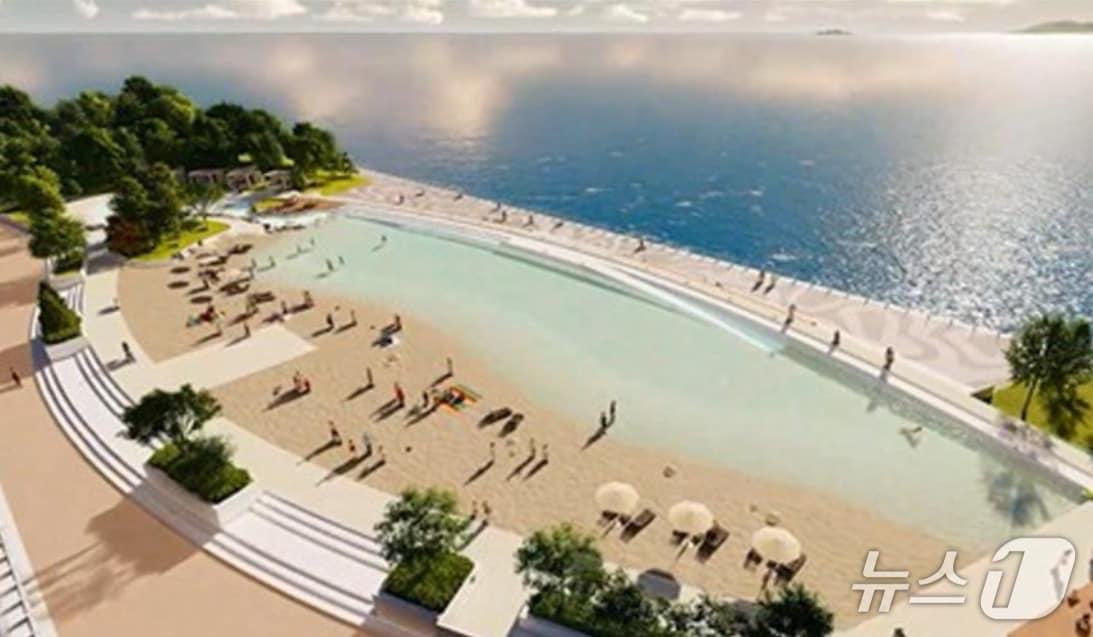 본문 이미지 - 인공해변 조감도 (인천경제자유구역청 제공.재판매 및 DB금지)