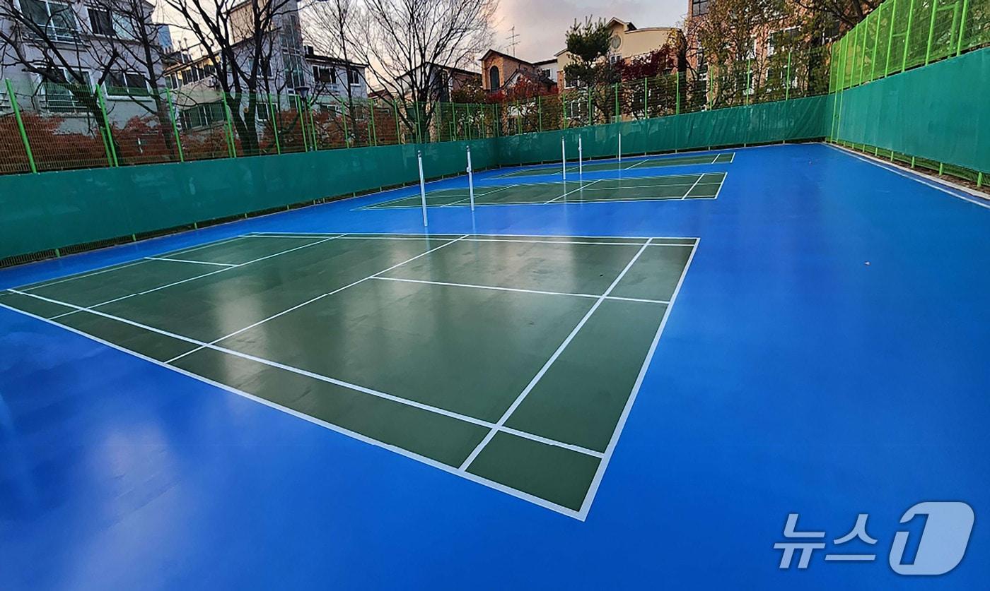 성남시 복우물어린이공원 배드민턴장.&#40;성남시 제공. 재판매 및 DB금지&#41;/뉴스1