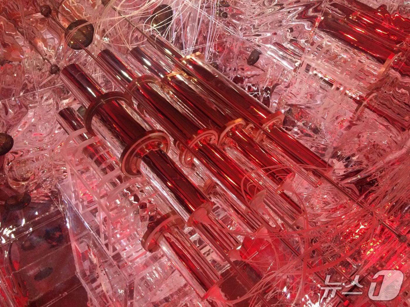 본문 이미지 - 암흑물질의 흔적을 포착하는 코사인-100 검출기&#40;IBS 제공&#41; /뉴스1