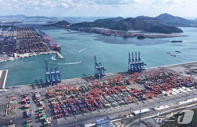 본문 이미지 - 부산신항 7부두 &#40;부산항만공사 제공. 재판매 및 DB금지&#41;사진은 기사 내용과 관련 없음.