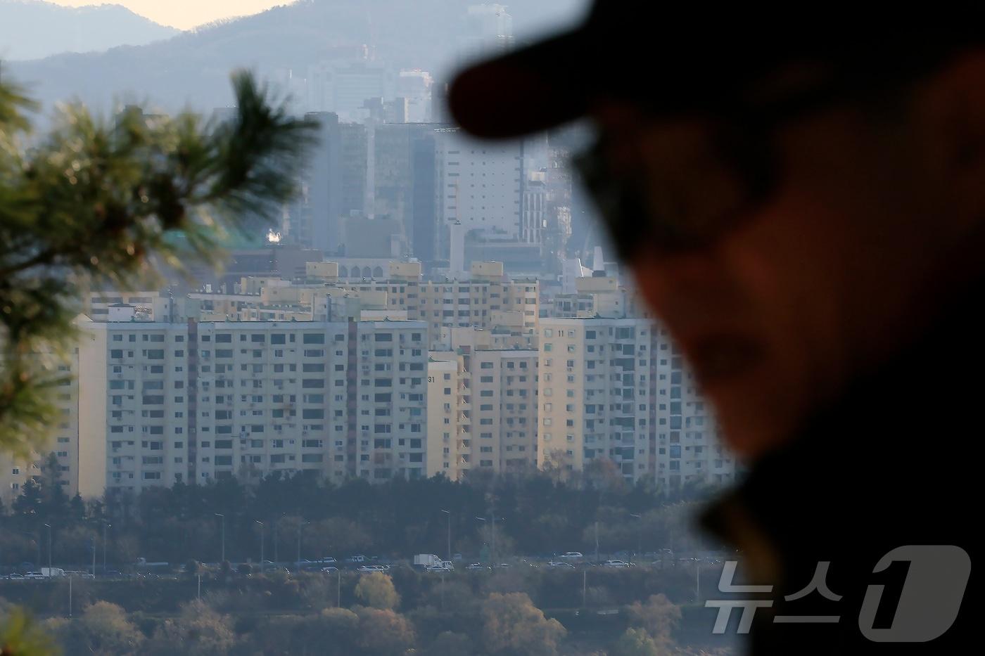 서울 성동구 응봉산에서 강남권 아파트 단지 등이 보이고 있다. (자료사진) /뉴스1 ⓒ News1 박정호 기자