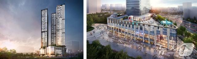 본문 이미지 -  대구 더샵 센트리엘 스퀘어몰&#40;왼쪽&#41;과 부산 IFC몰 &#40;CBRE코리아 제공&#41;  뉴스1 ⓒ News1