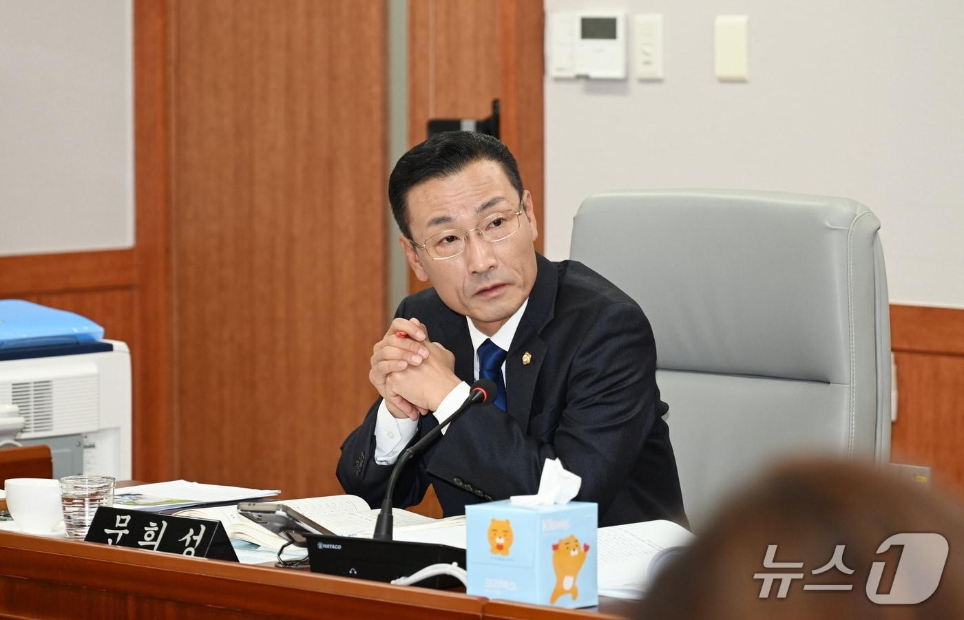 울산 중구의회 문희성 의원이 4일 제278회 중구의회 정례회에서 발언하고 있다.(울산 중구의회 제공. 재판매 및 DB금지)/뉴스1